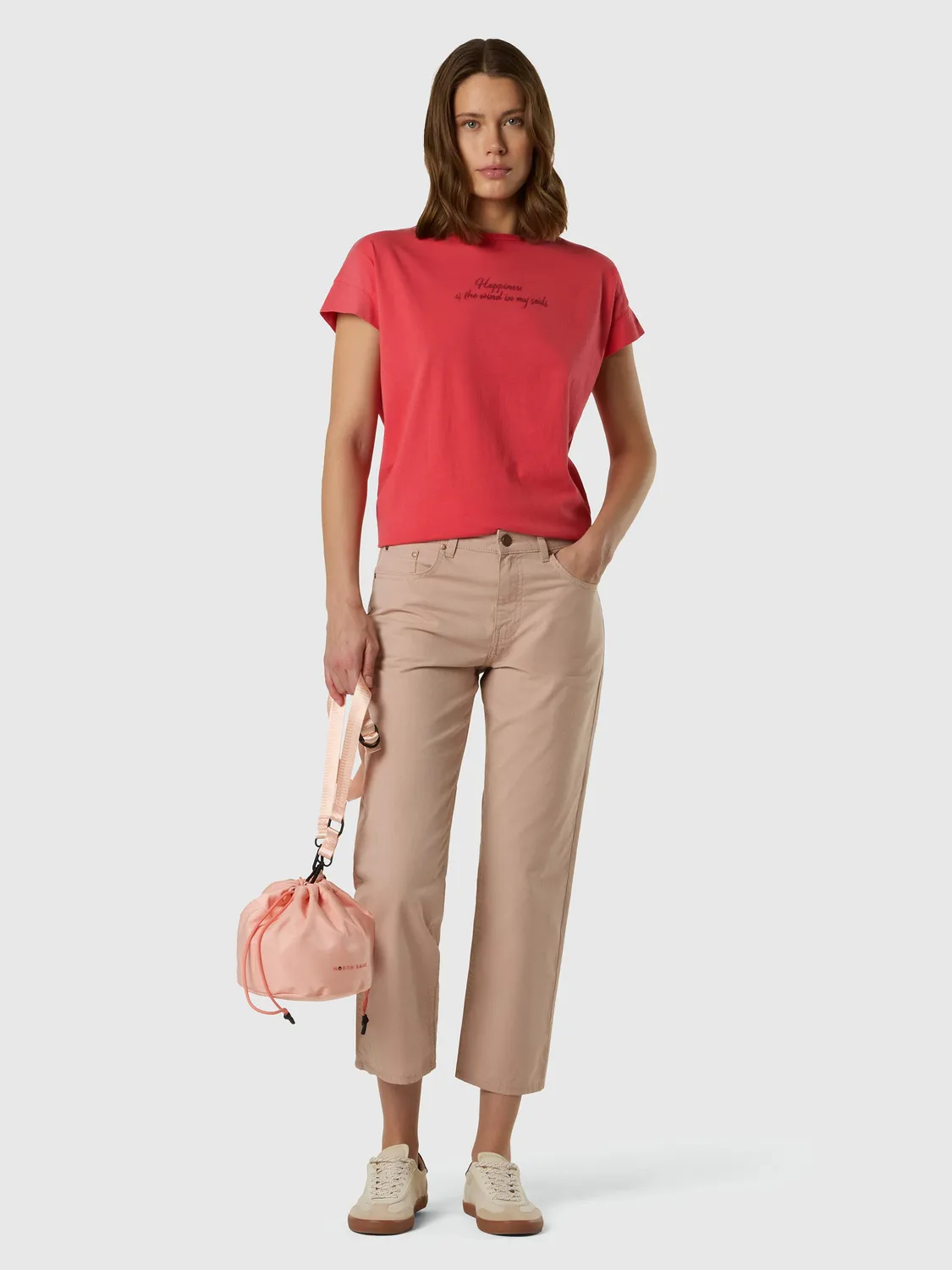North Sails pantalon 5 poches coton Tencel Marshmallow