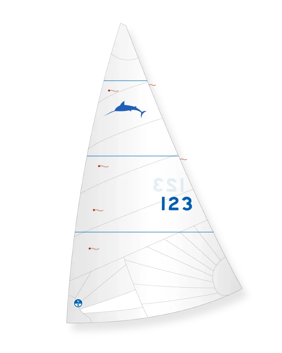 North Sails F-6 grand-voile Patin creux plat