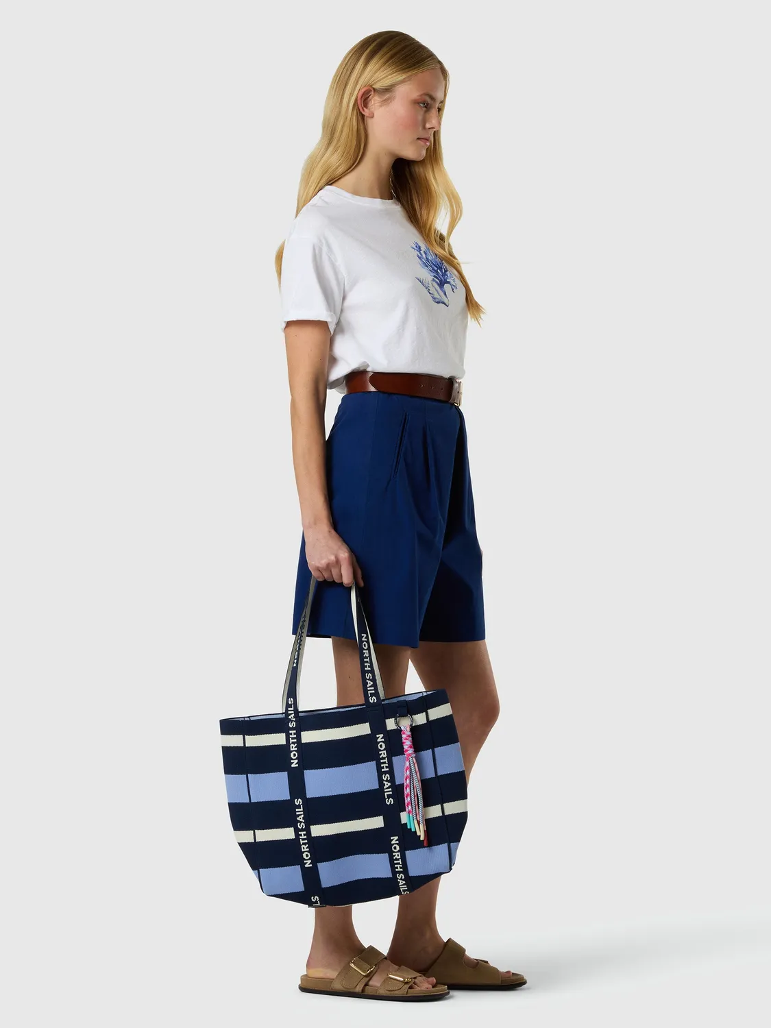 North Sails Knit tote bag cabas rayé Combo 1