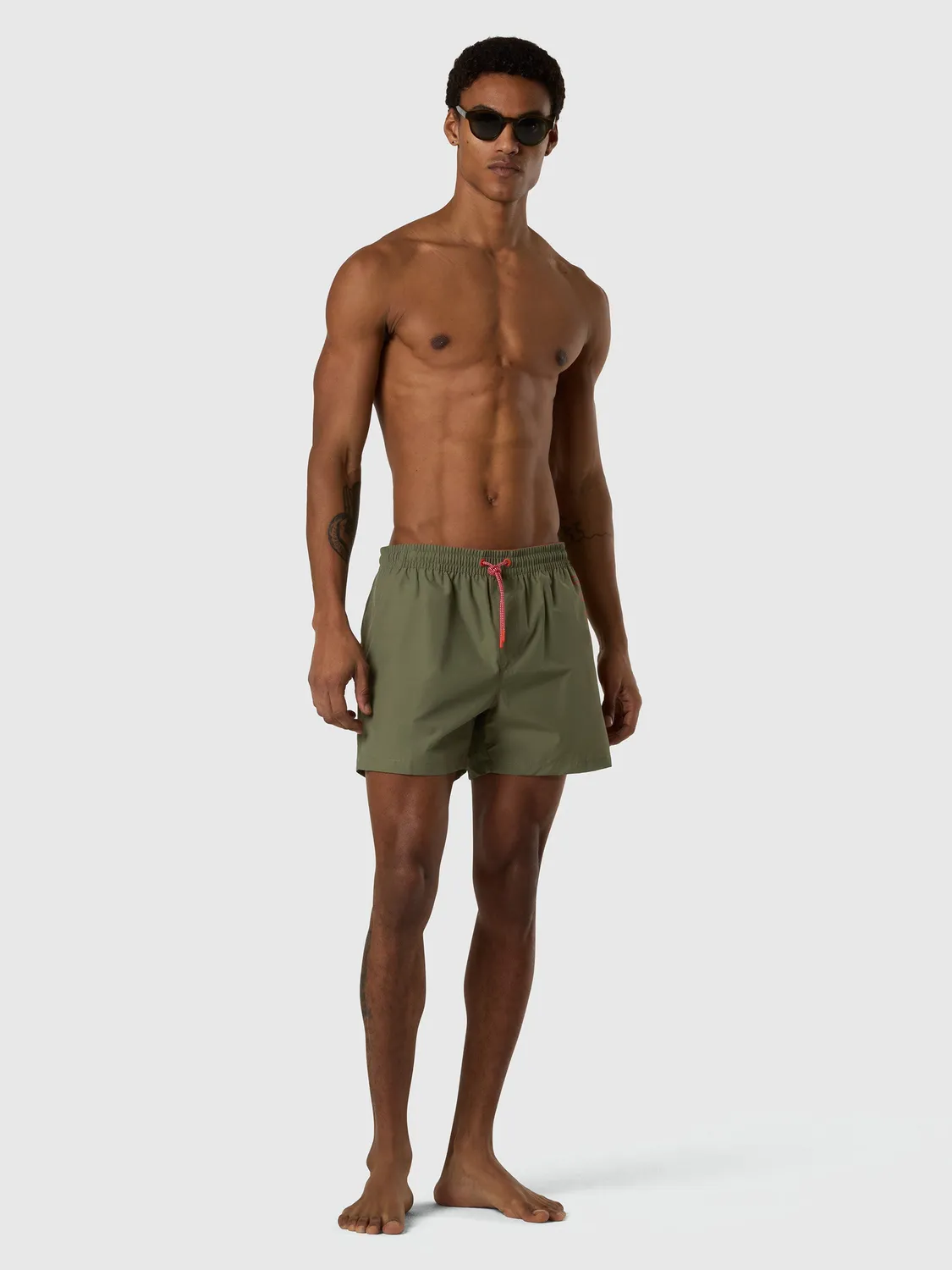 North Sails short de bain rayé homme vert