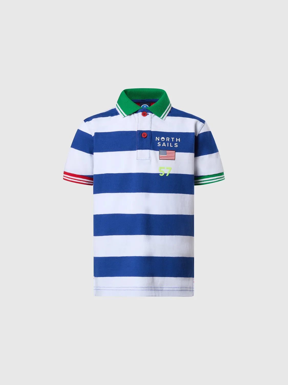 North Sails polo jersey rayé enfant coton bio