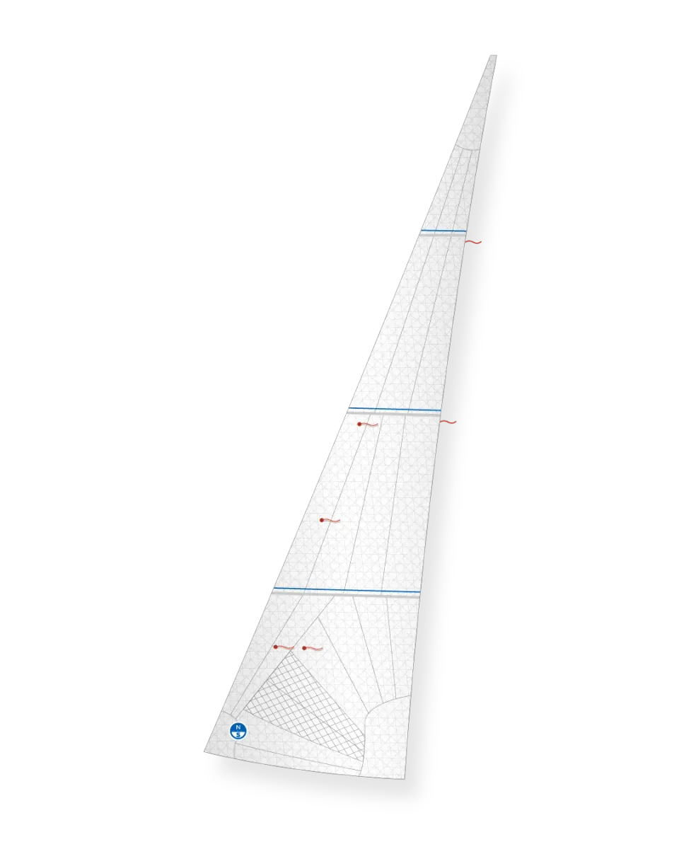 North Sails F-18 V-13 foc gris laminé vitesse