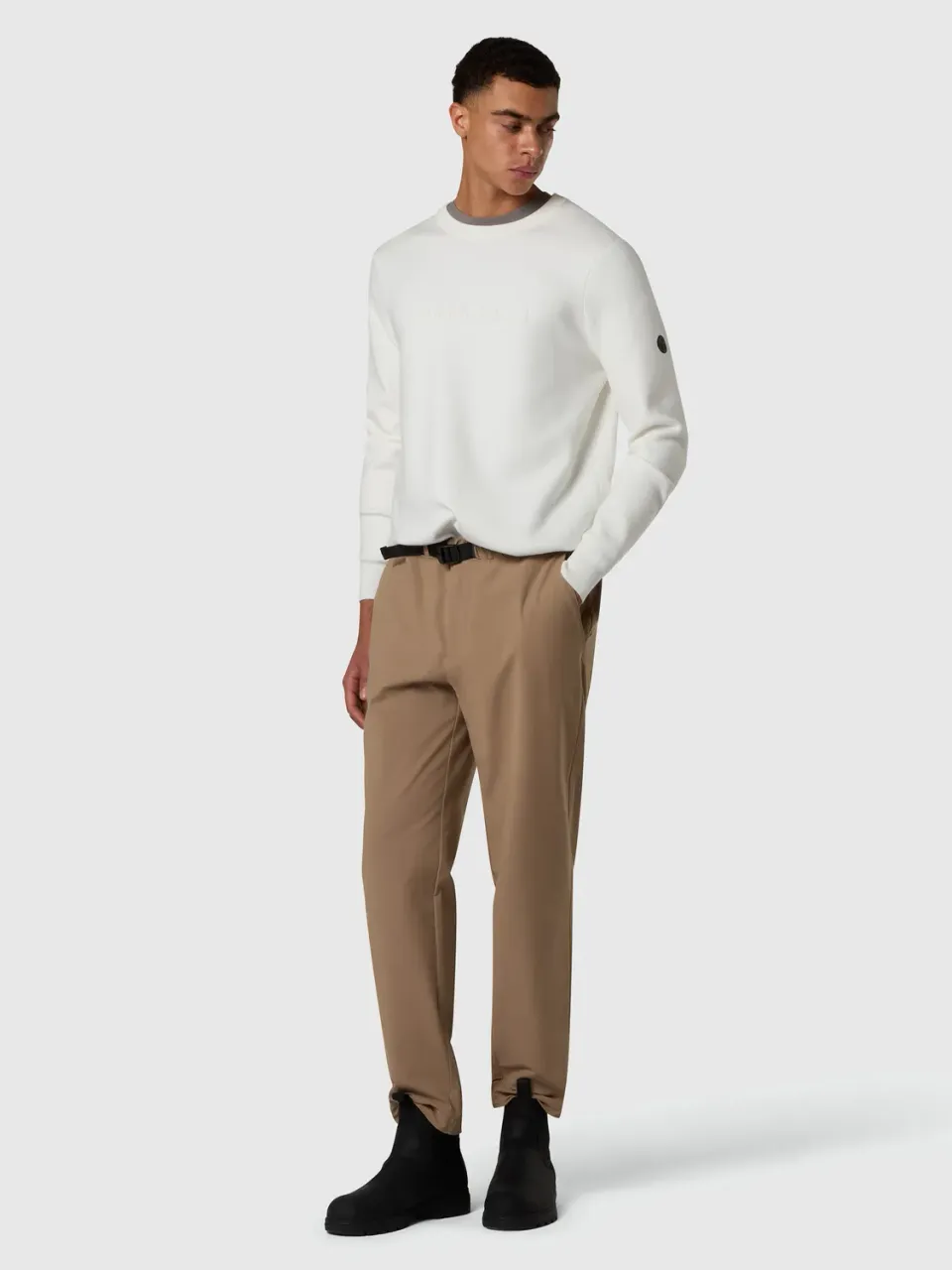 North Sails pull viscose lettrage 3D homme rouille