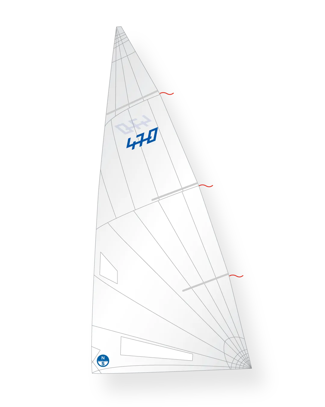 North Sails 470 N12-L9B grand-voile légère
