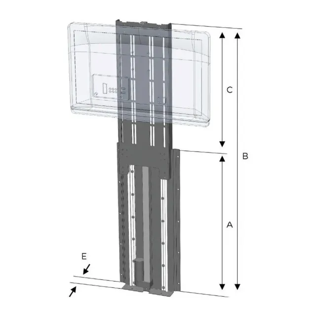 Noval Up-Down lift TV 650 mm 12V VESA
