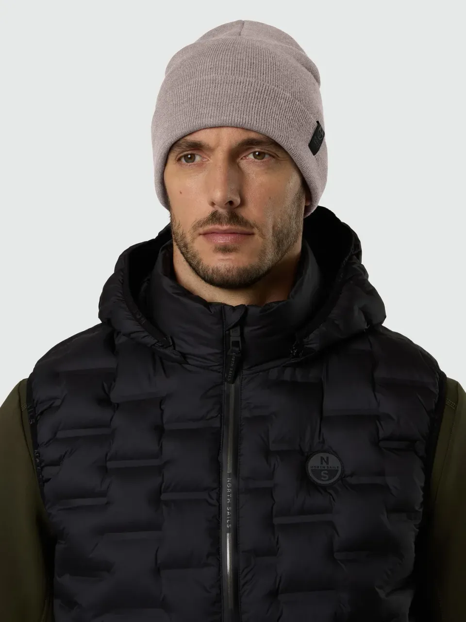 North Sails bonnet maille fine fossil melange OS
