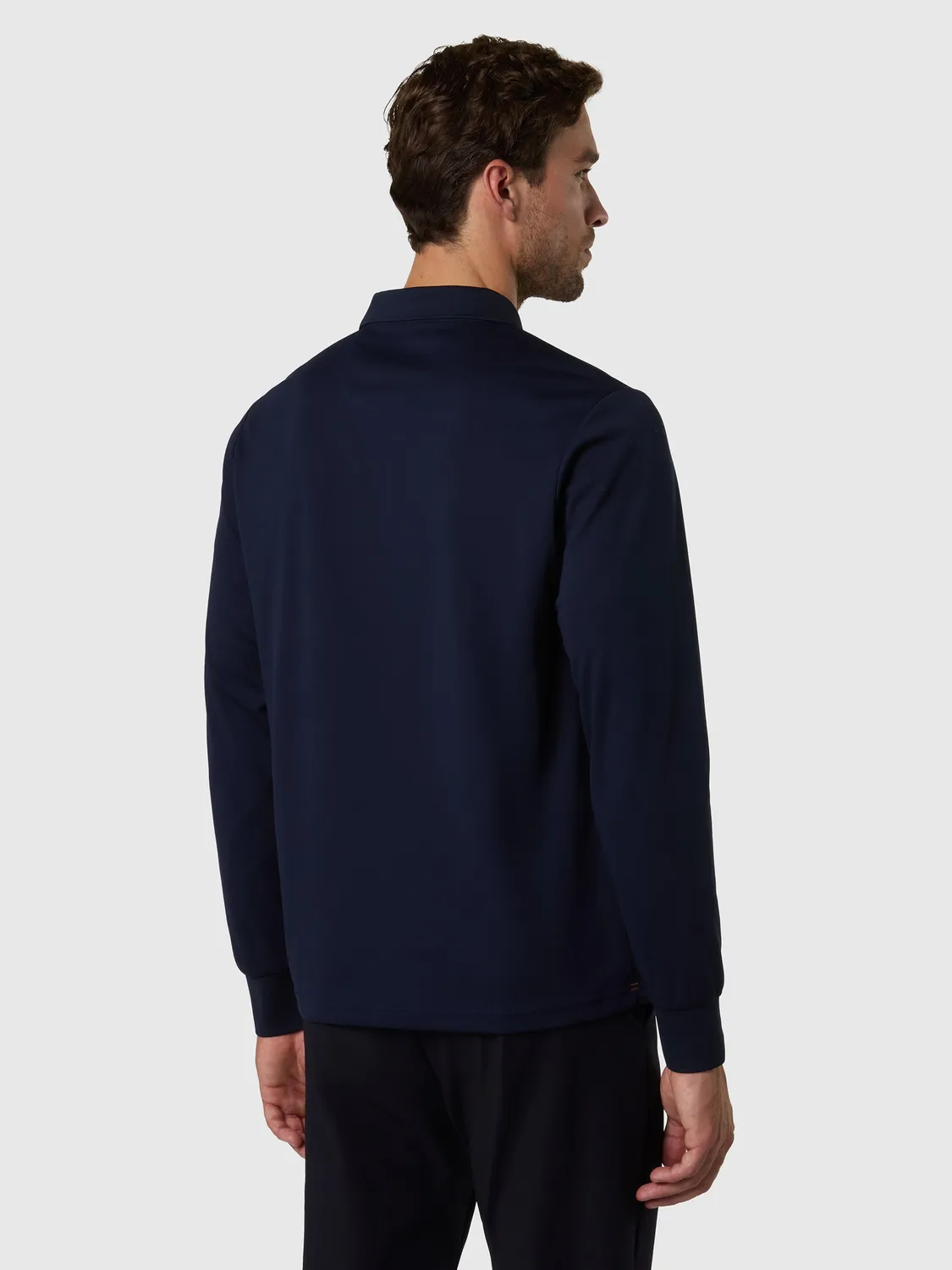 North Sails Coolmax polo manches longues bleu marine
