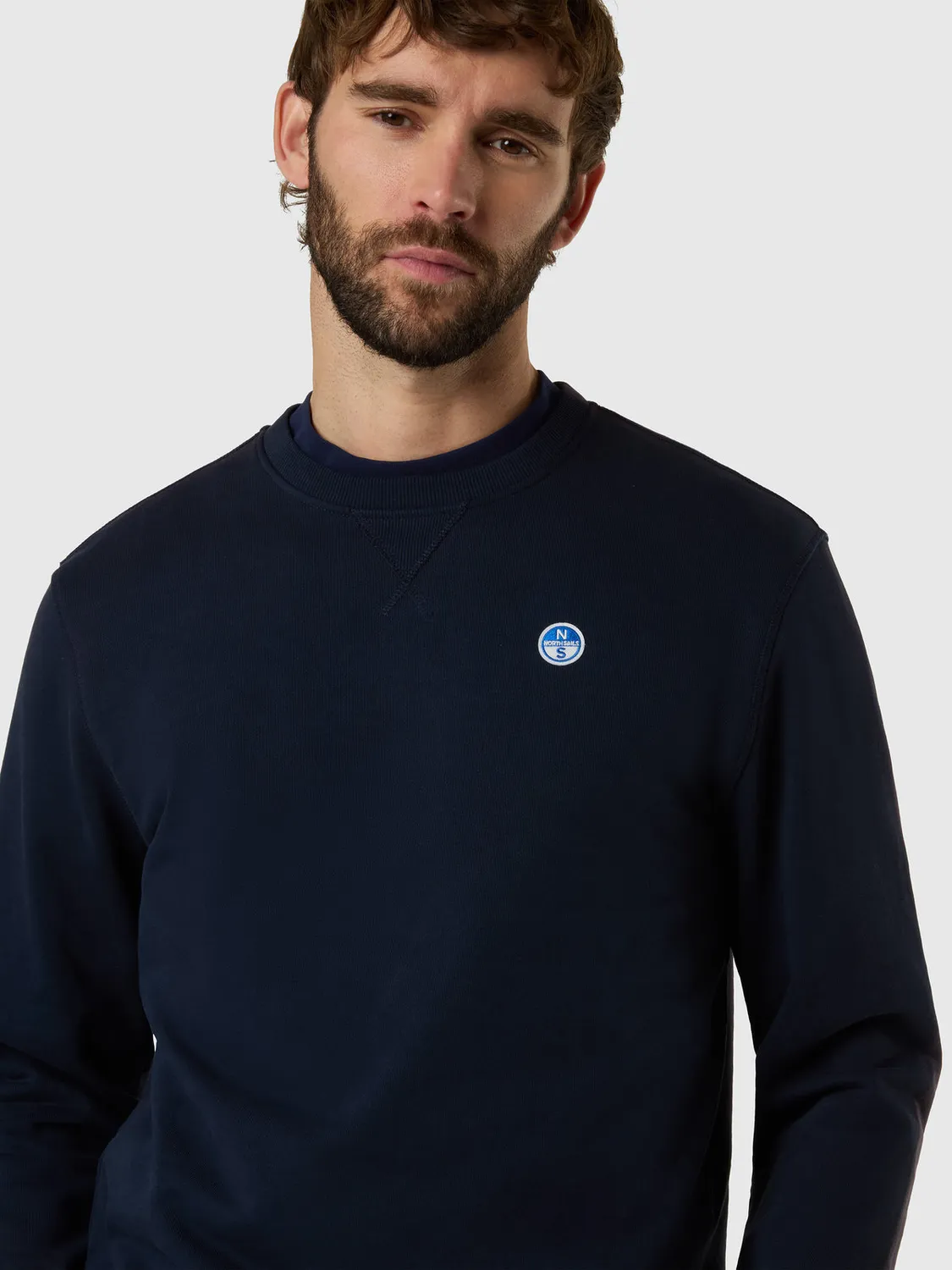 North Sails sweat logo patch coton bio non gratté