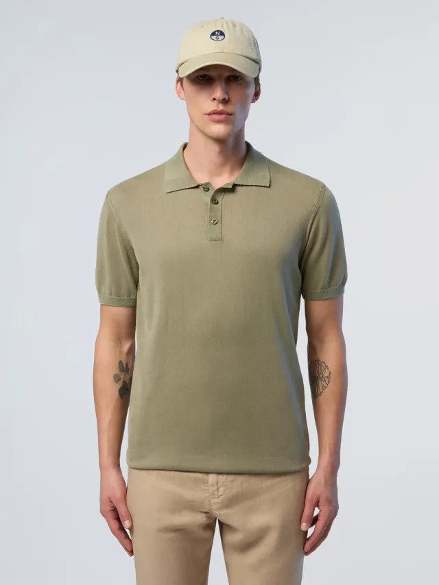 North Sails Washed polo coton bio délavé