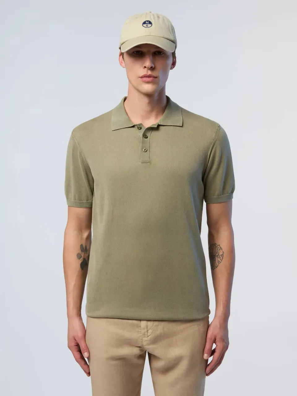 North Sails Washed polo coton bio délavé