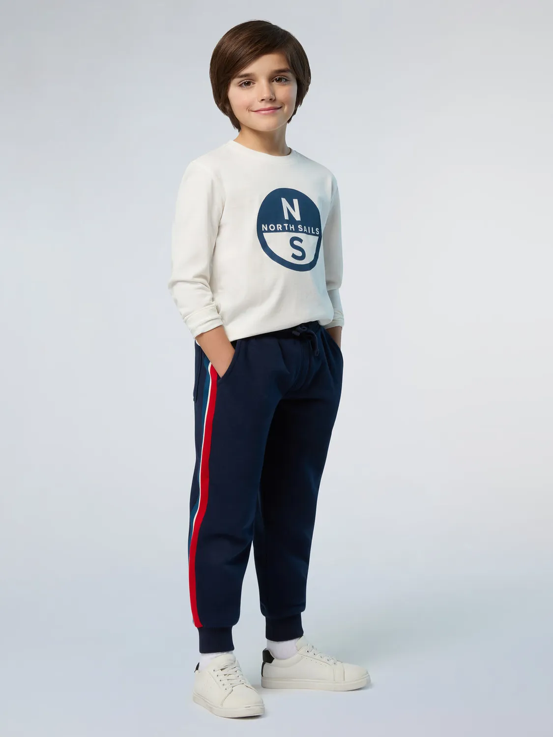 North Sails Maxi Print t-shirt manche longue coton bio