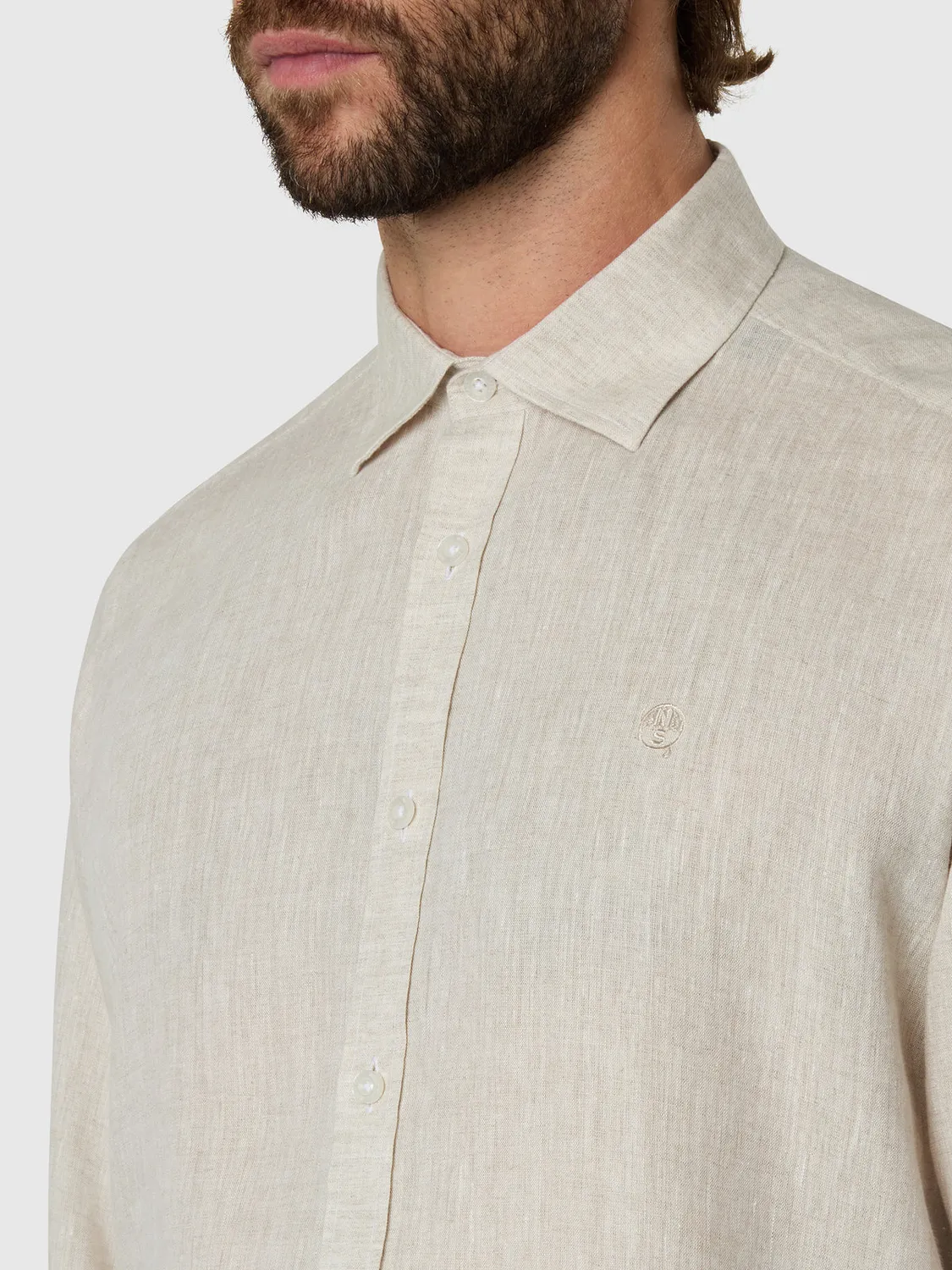 North Sails chemise lin manches longues homme European Flax