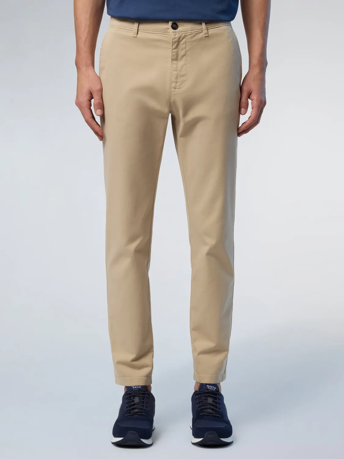North Sails Defender chino gabardine slim bleu marine homme