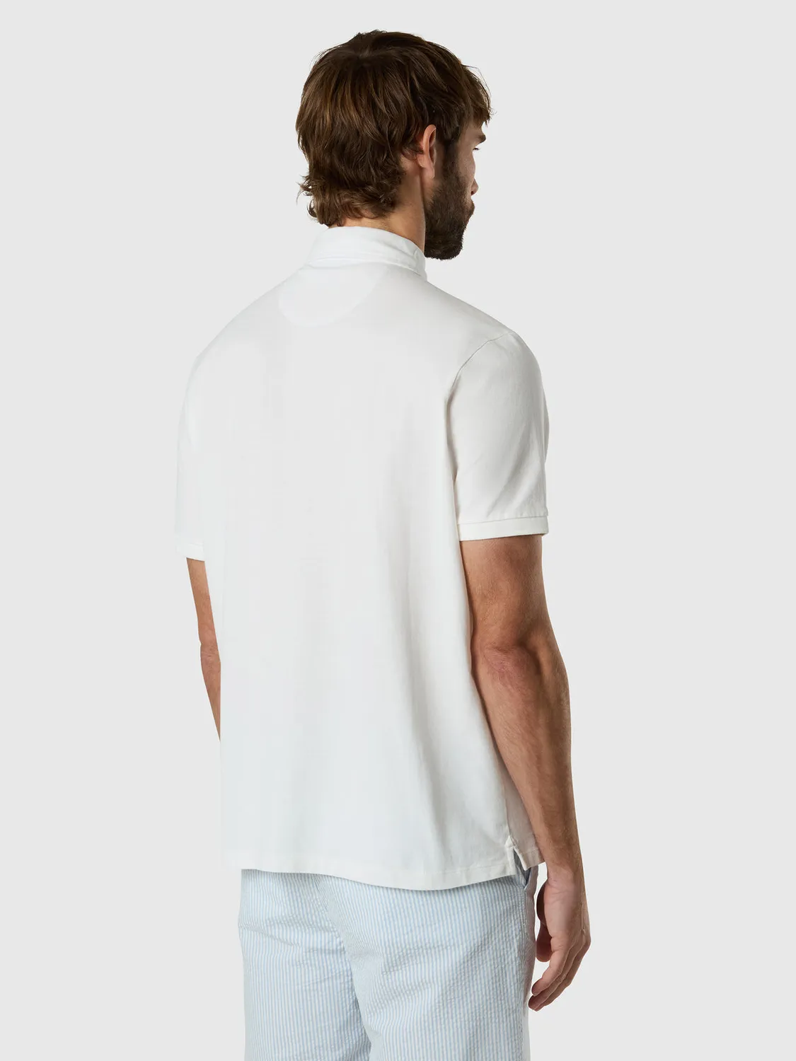 North Sails polo brodé piqué coton bio homme
