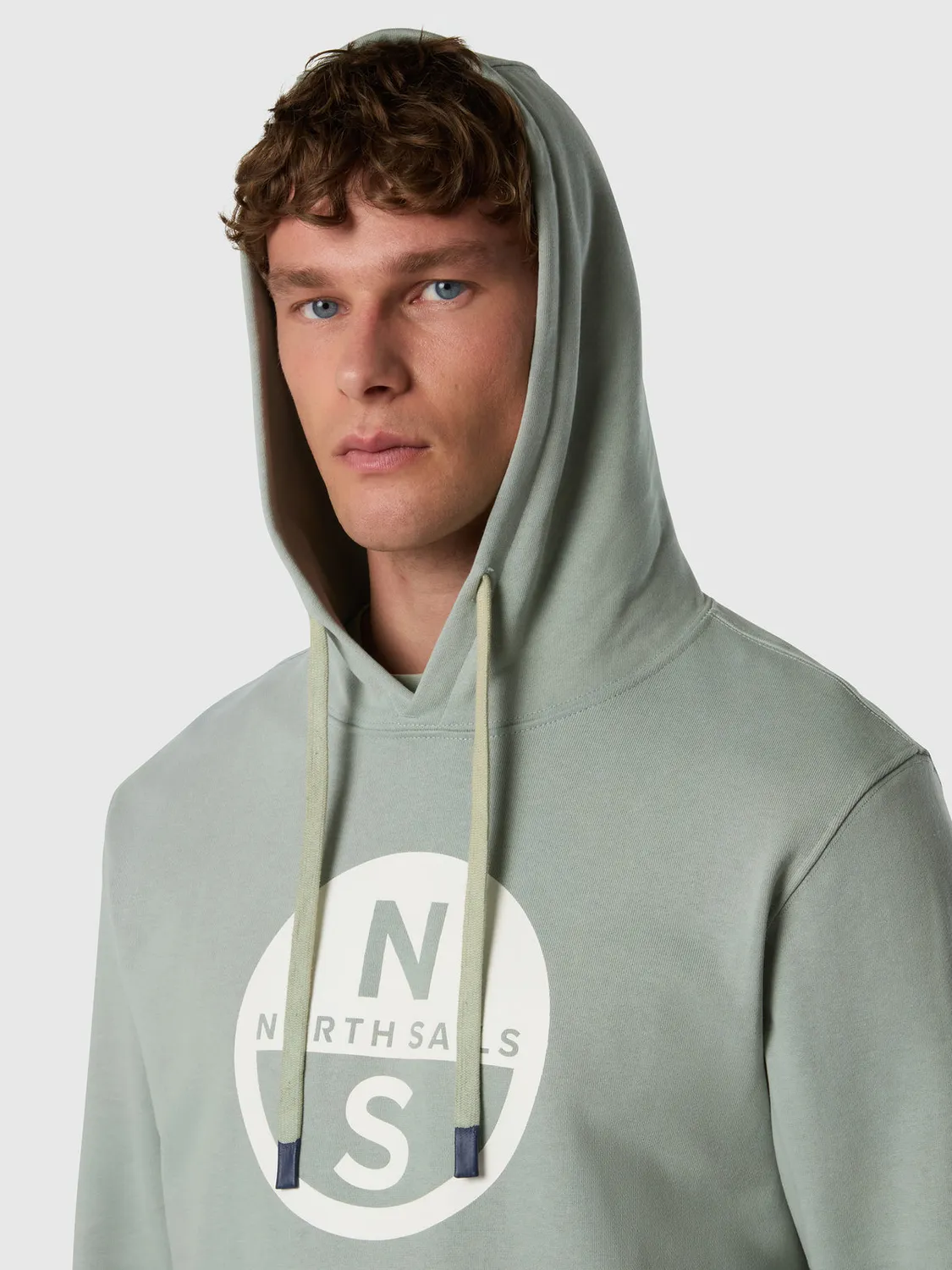 North Sails hoodie maxi logo coton bio poche kangourou