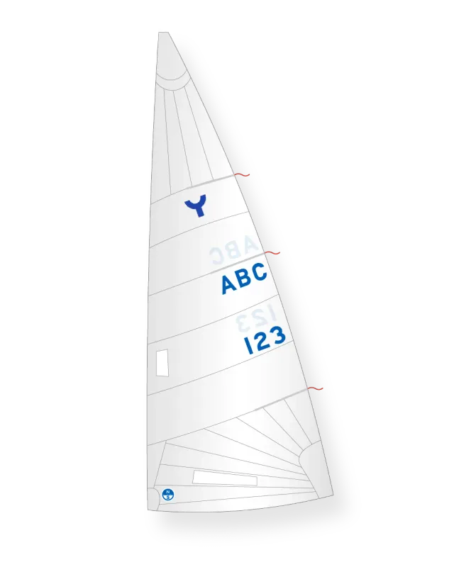 North Sails Yngling GR-3 grand-voile Dacron bi-radiale