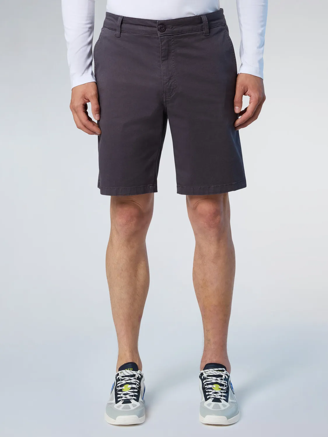 North Sails short chino gabardine coton poche passepoilée