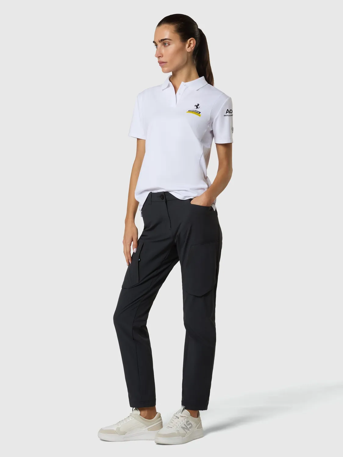 North Sails Ferrari Hypersail polo femme blanc