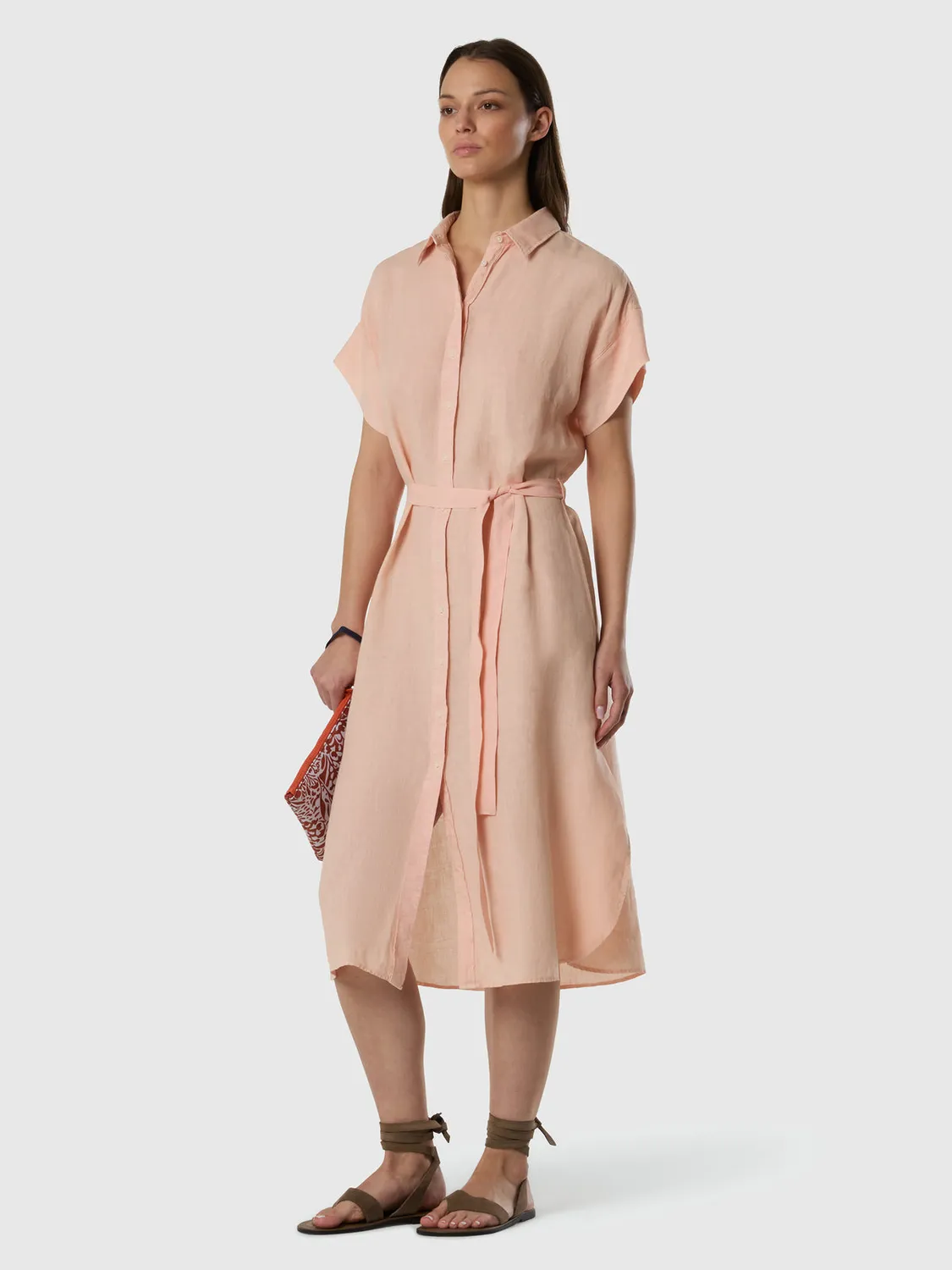 North Sails Linen robe chemise lin boutons nacre