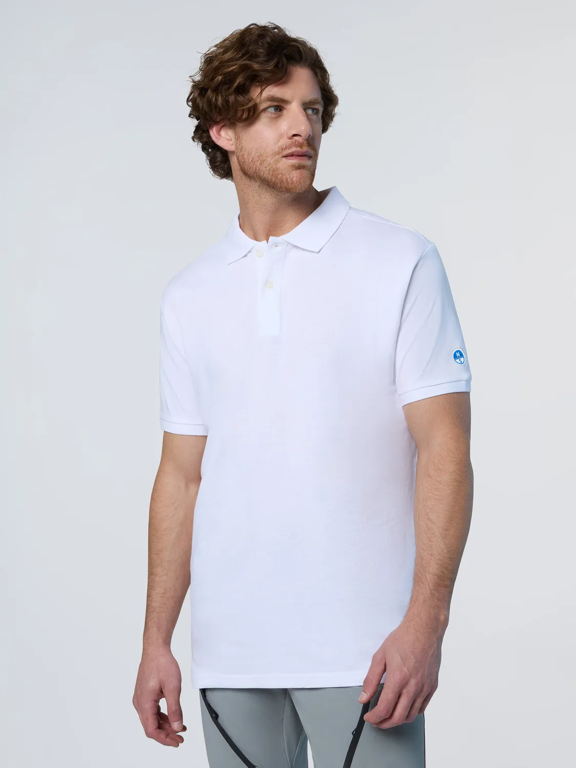 North Sails polo piqué coton patch manche