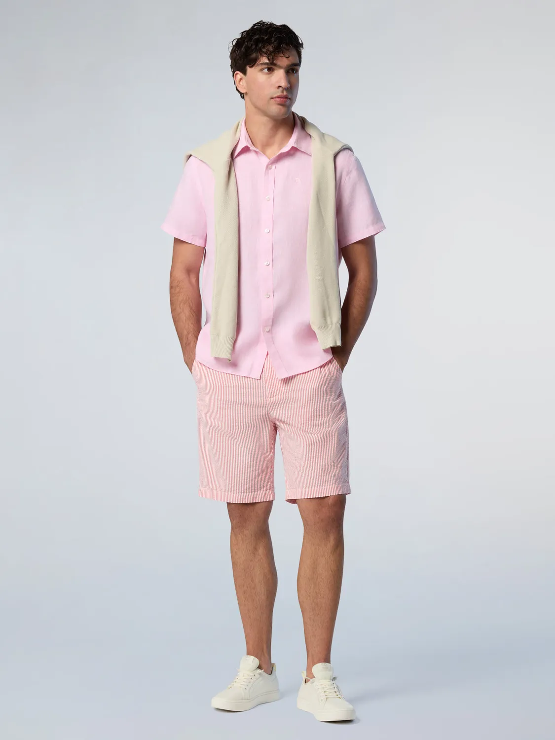 North Sails Freedom short chino seersucker coton bio