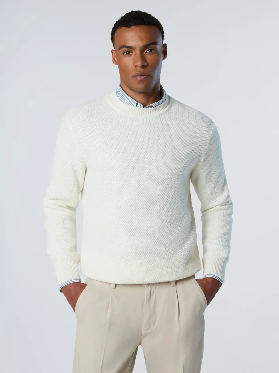 North Sails Honeycomb pull col rond nid d’abeille