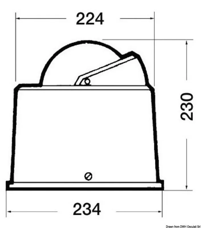 easysea Riviera B6/W4 compas 150 mm noir 24V