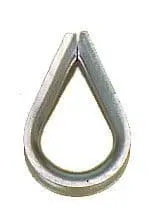 Sea Sure cosse cœur inox 3 mm bout cordage