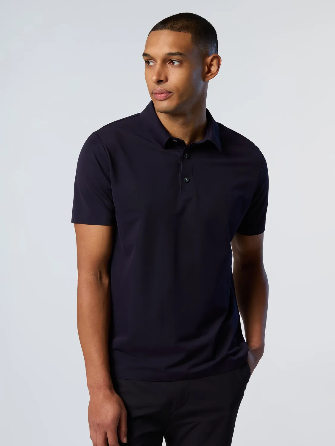 North Sails polo micro-piqué NorthTech noir homme