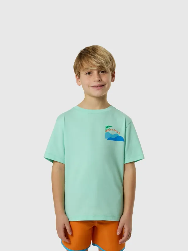 North Sails T-shirt imprimé océan coton bio