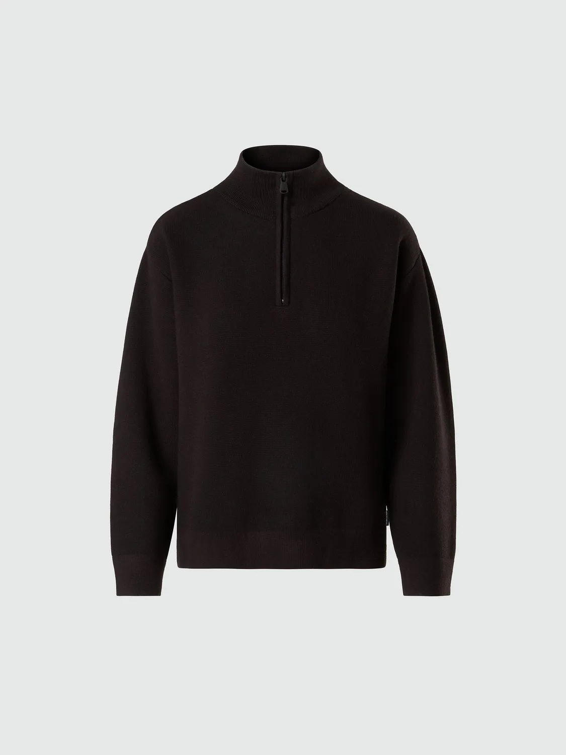 North Sails pull col montant laine-viscose blanc hiver