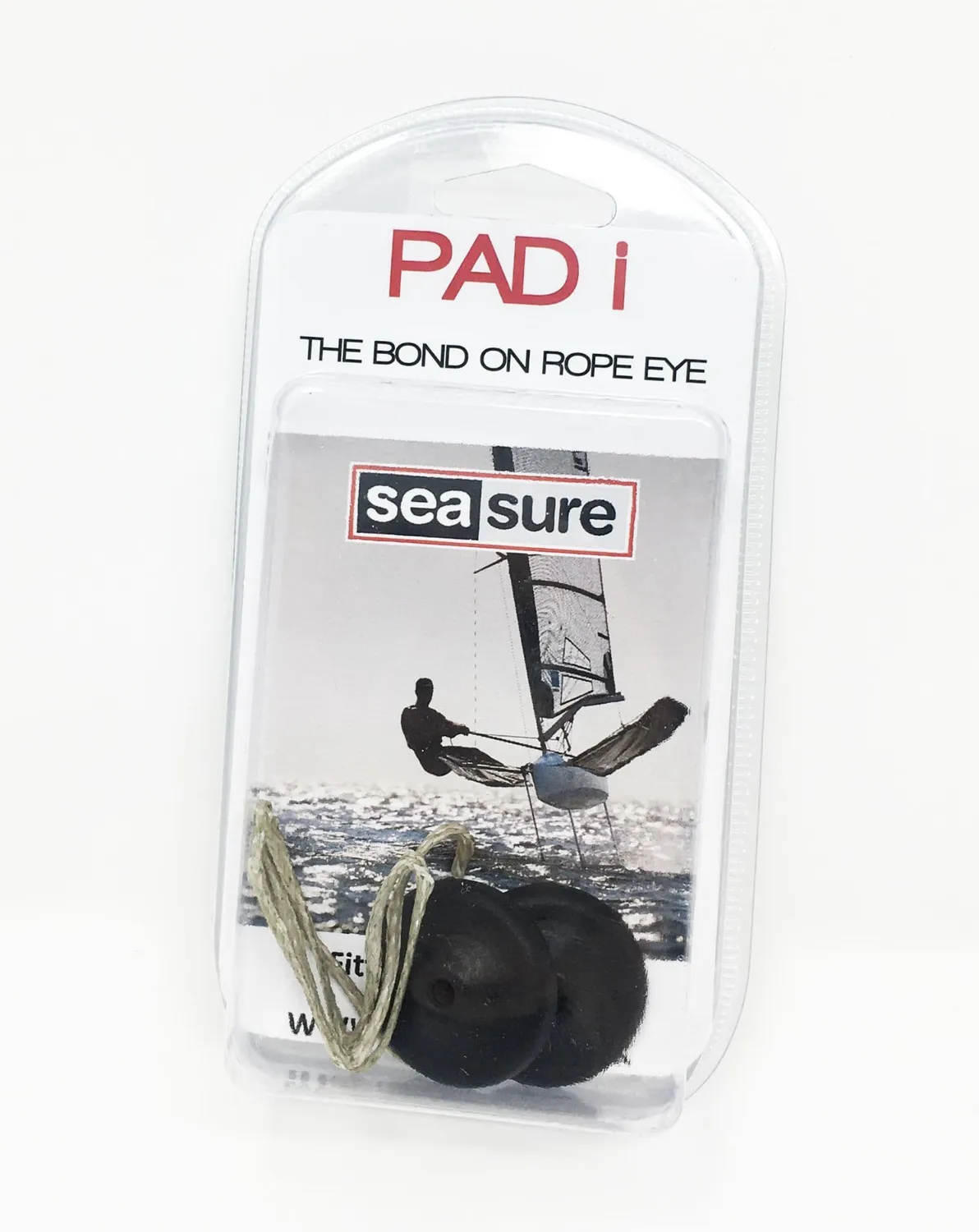Sea Sure Pad-I pontet à coller carbone lot de 4