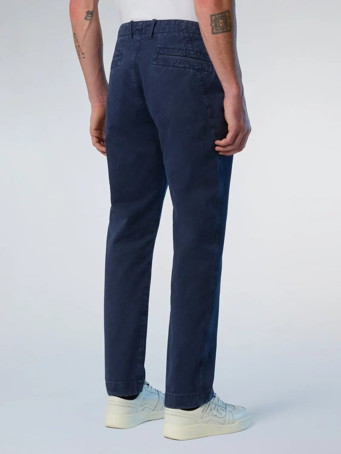 North Sails Archive pantalon cargo gabardine délavé