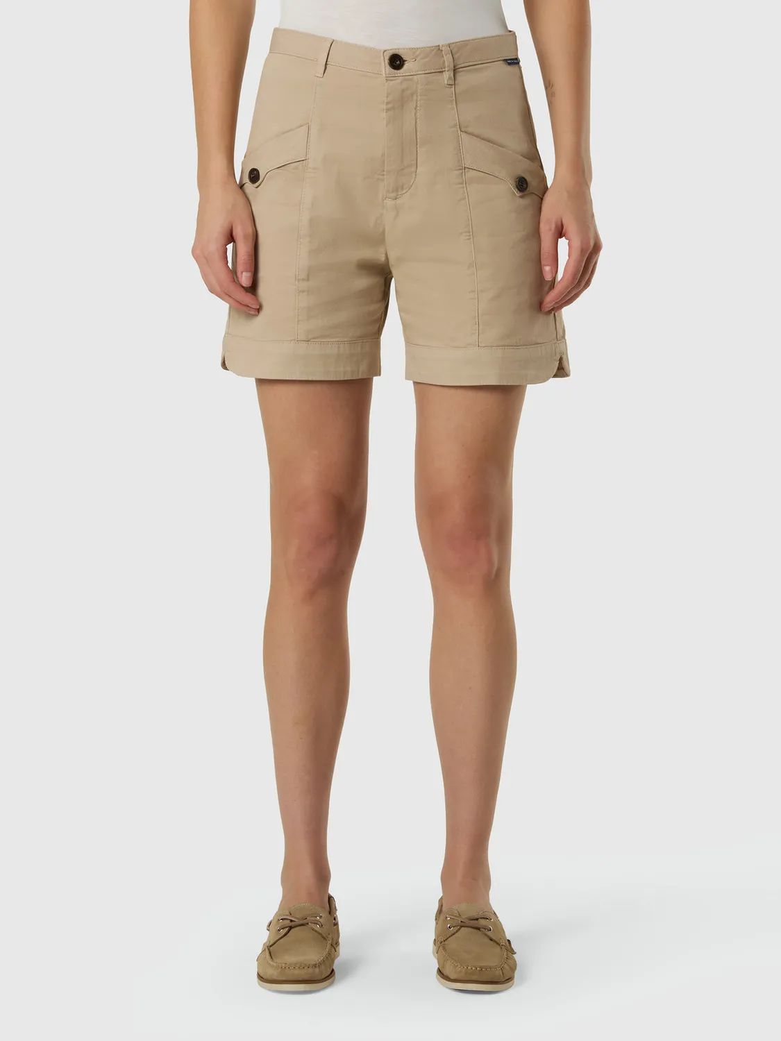 North Sails short cargo gabardine coton bio stretch