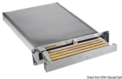 Douglas Marine Top Line échelle 4 marches teck escamotable