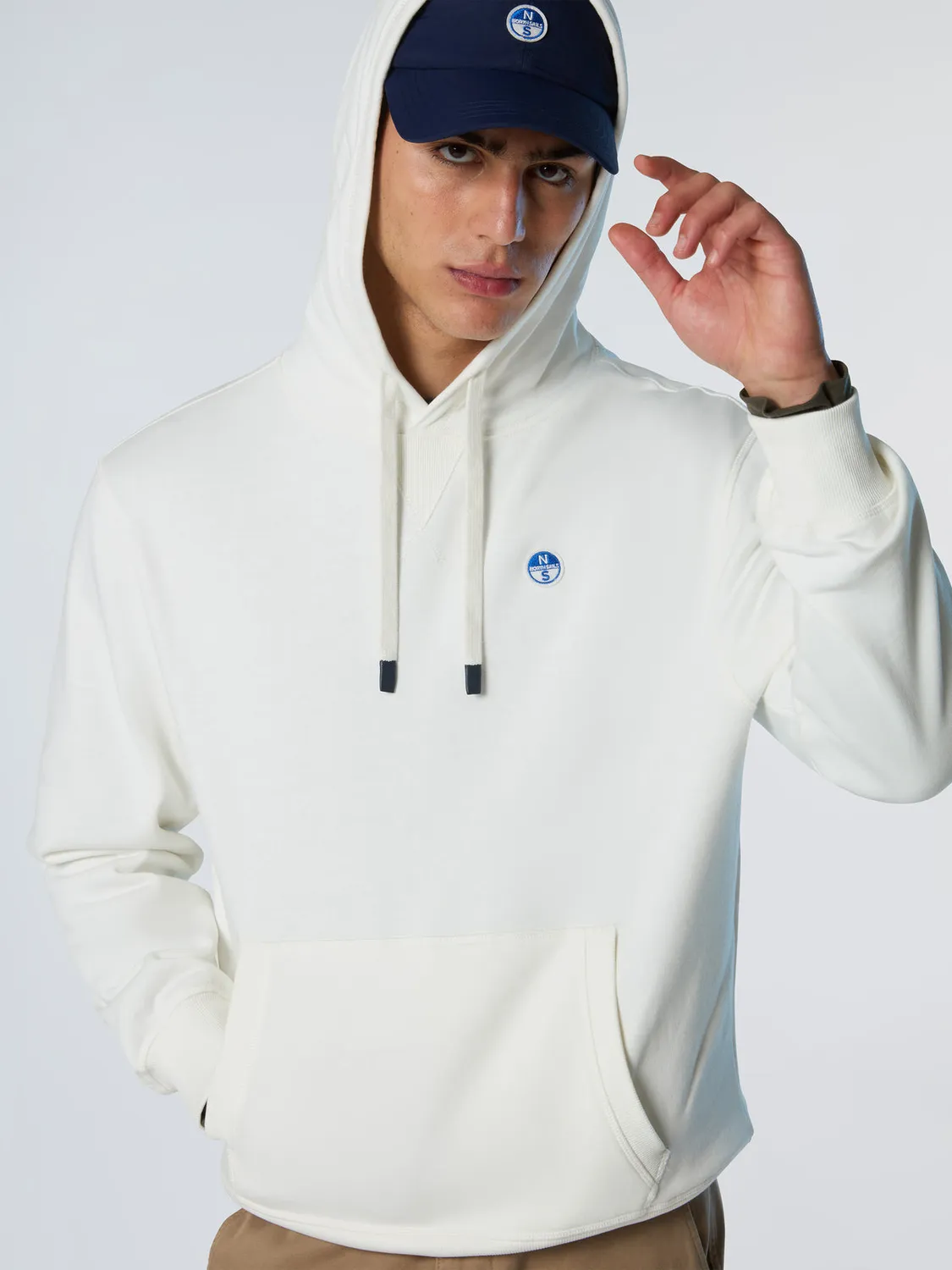 North Sails sweat à capuche patch logo coton bio