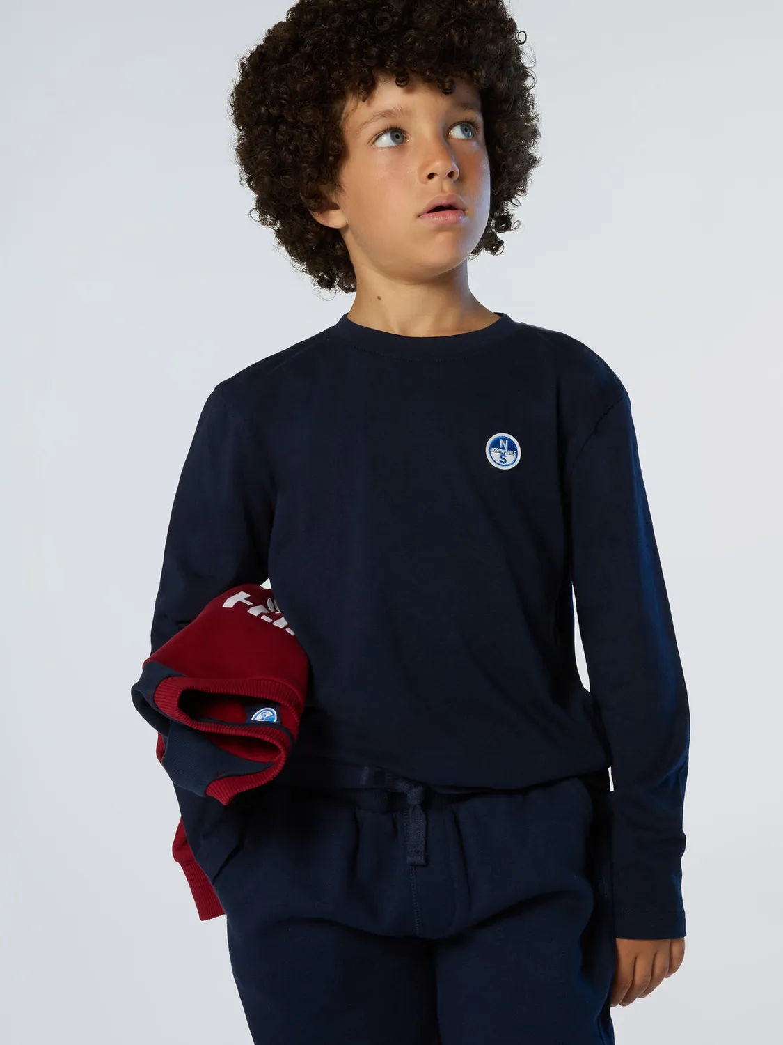 North Sails t-shirt manches longues enfant coton bio logo