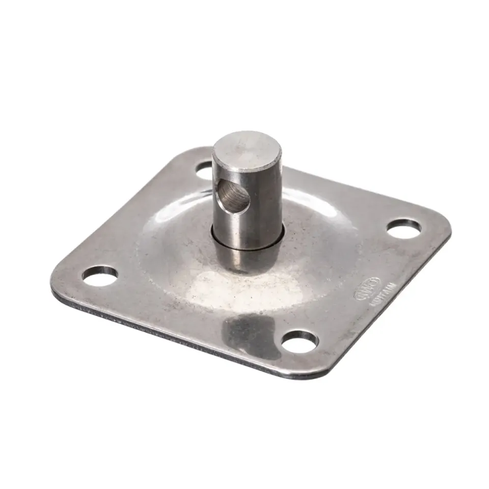 RWO R1870 base émerillon inox carrée à visser