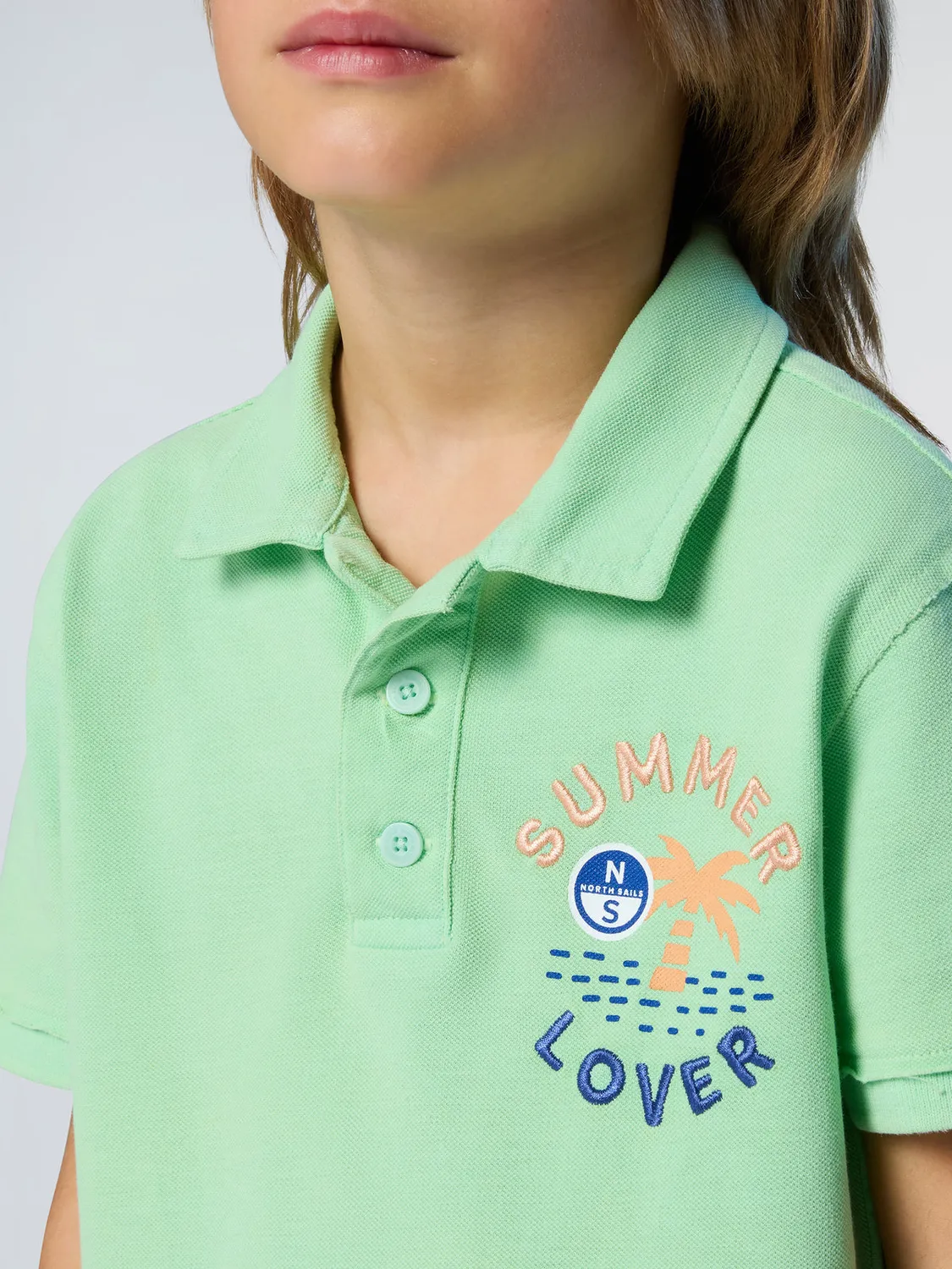 North Sails polo enfant palmiers coton bio