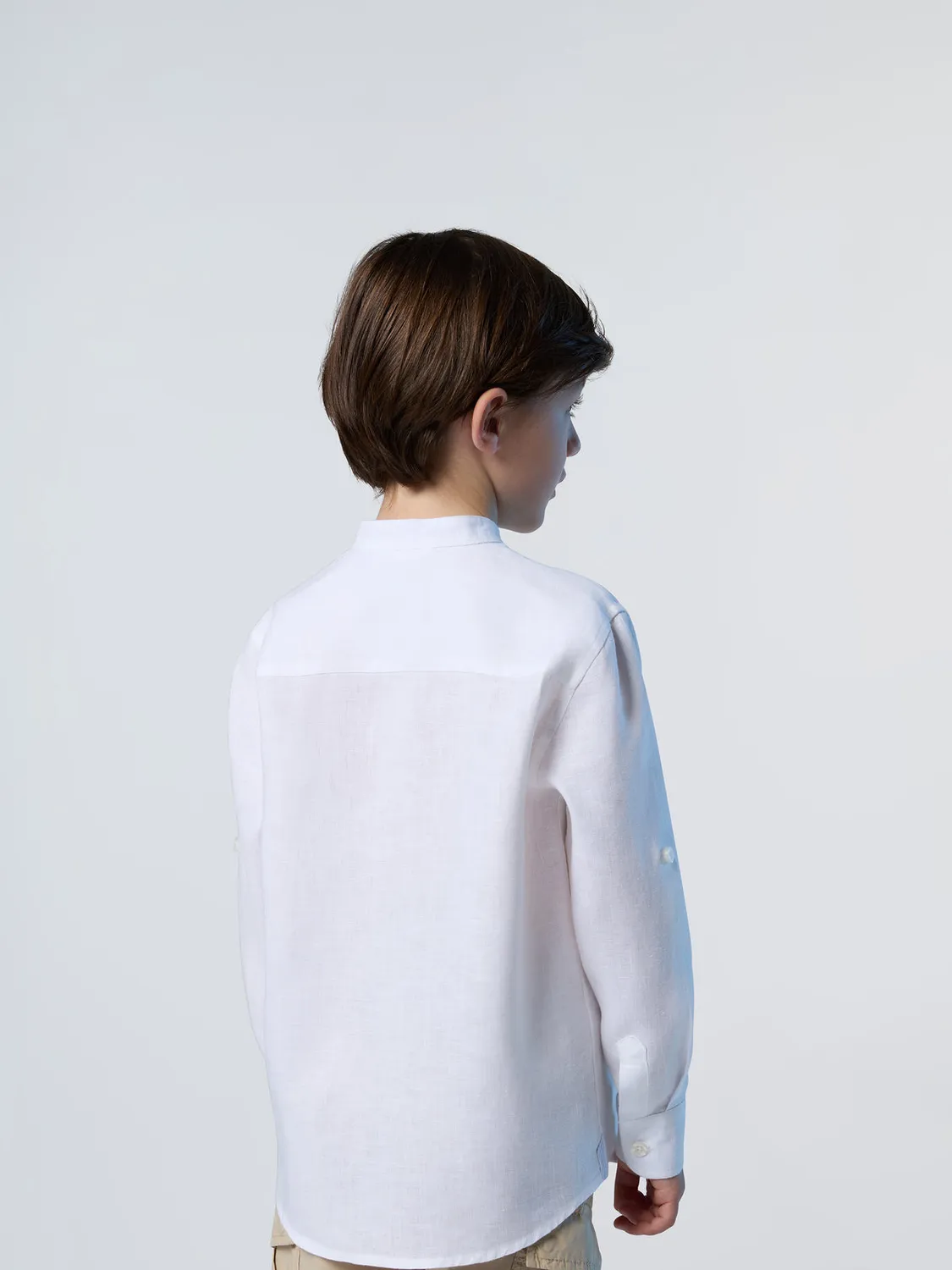 North Sails chemise enfant col mandarin lin européen