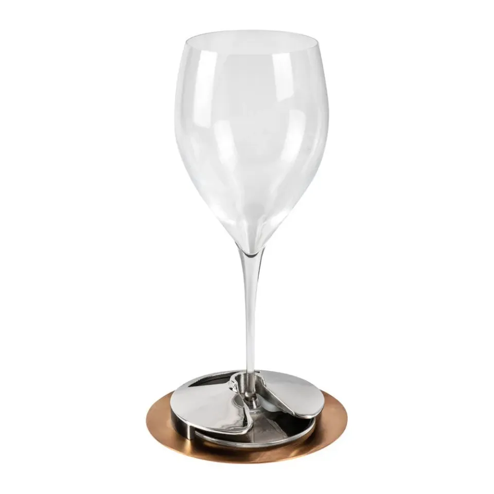 easysea porte-verre inox bronze pour verre à pied