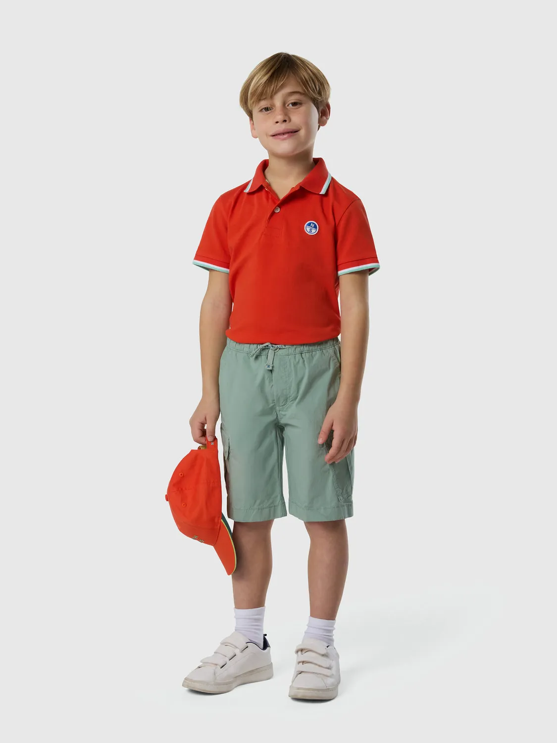 North Sails short cargo taille élastique coton bio stretch