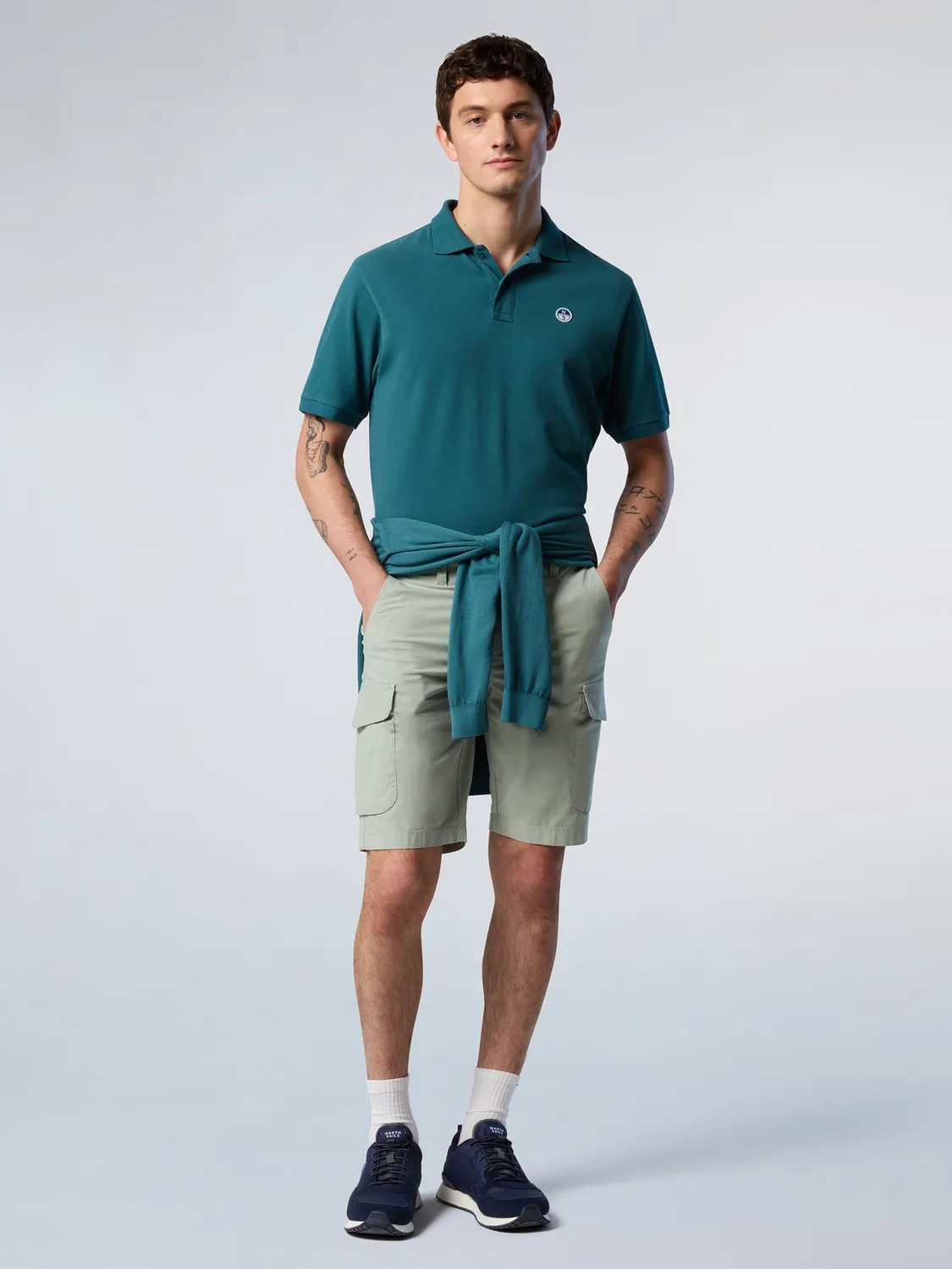 North Sails America short cargo popeline coton bio