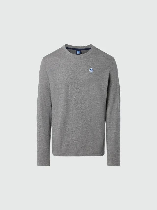 North Sails t-shirt manches longues patch logo homme