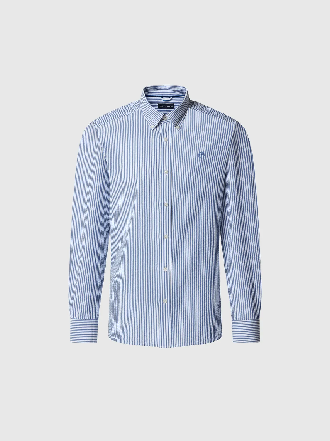 North Sails chemise seersucker rayée homme coton