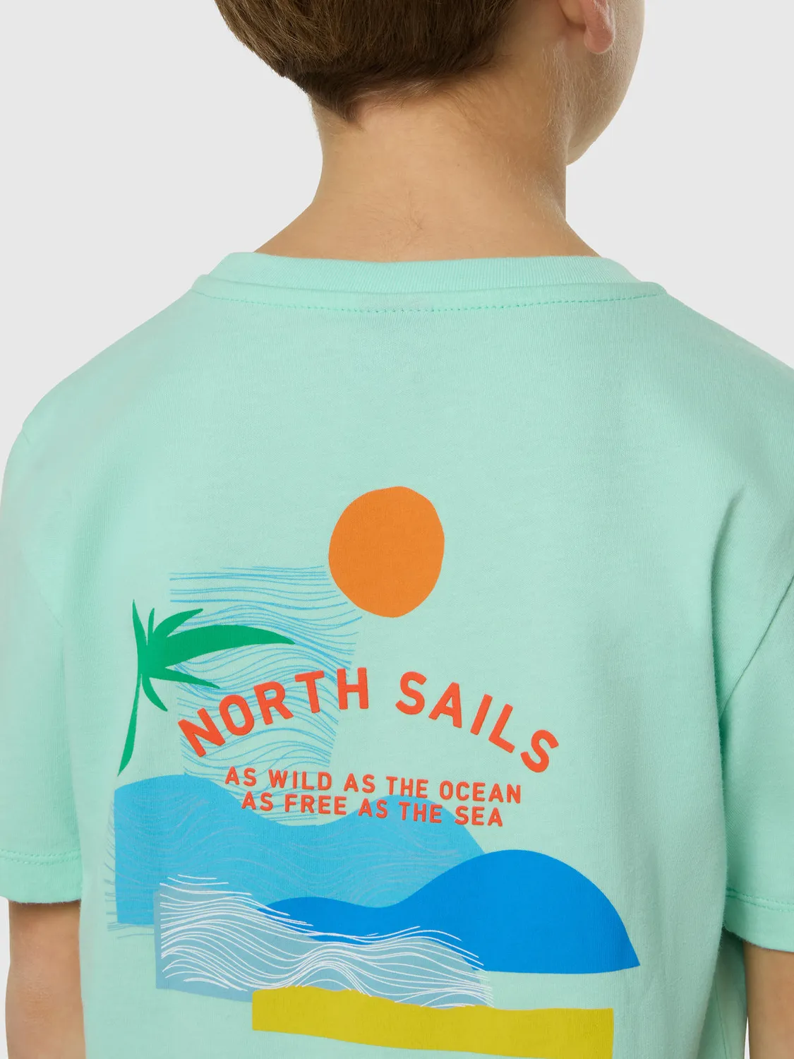 North Sails T-shirt imprimé océan coton bio
