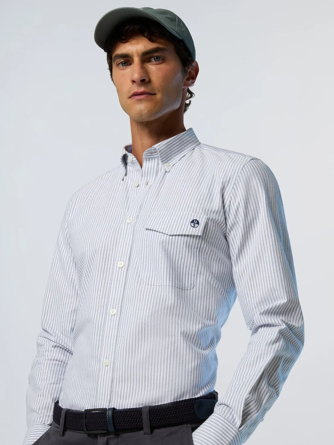 North Sails chemise Oxford rayée brossée homme Combo 1