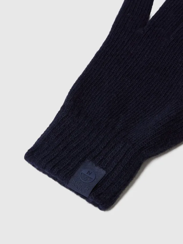 North Sails gants cachemire bleu marine M/L
