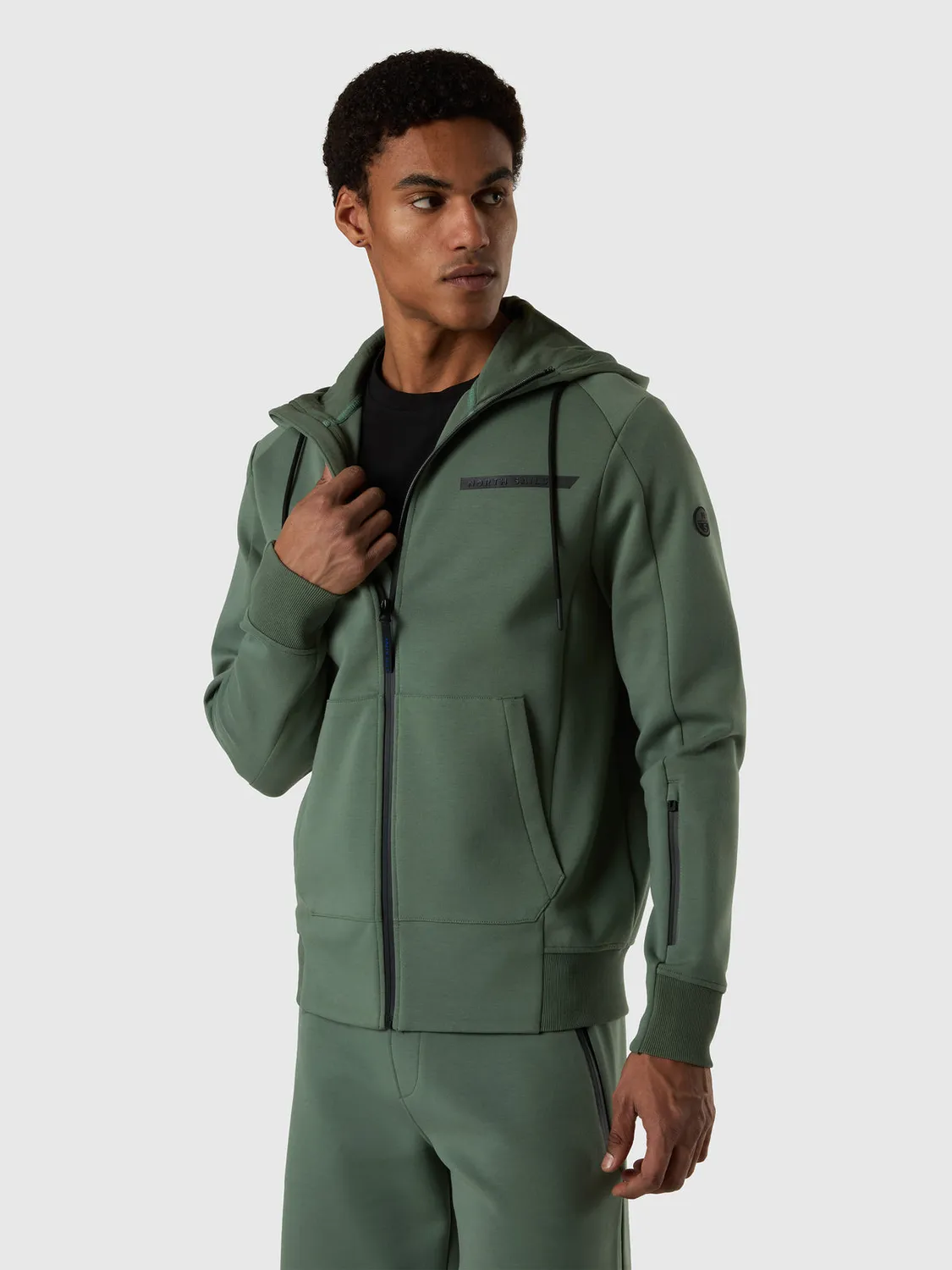 North Sails Scuba sweat à capuche zippé polaire recyclé