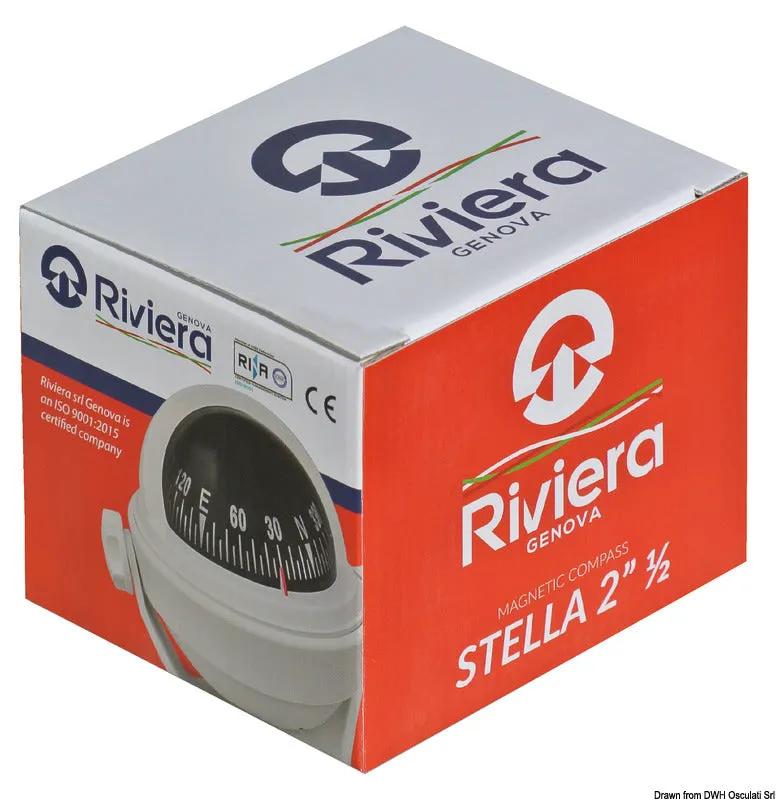 Riviera BS2 compas bateau rose bleue 65 mm